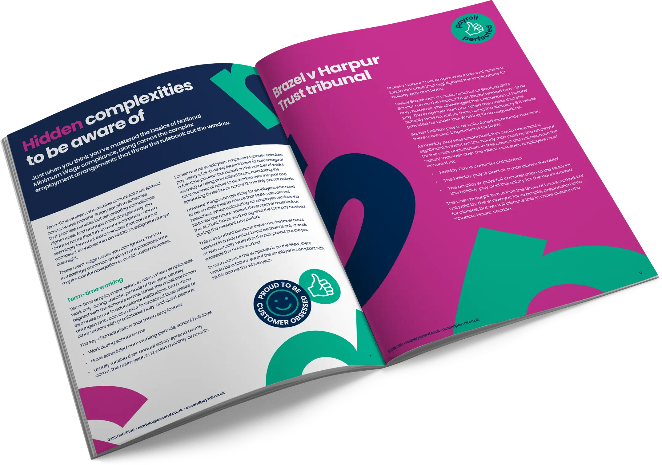 Ascend Payroll National Minimum Wage guide inner spread
