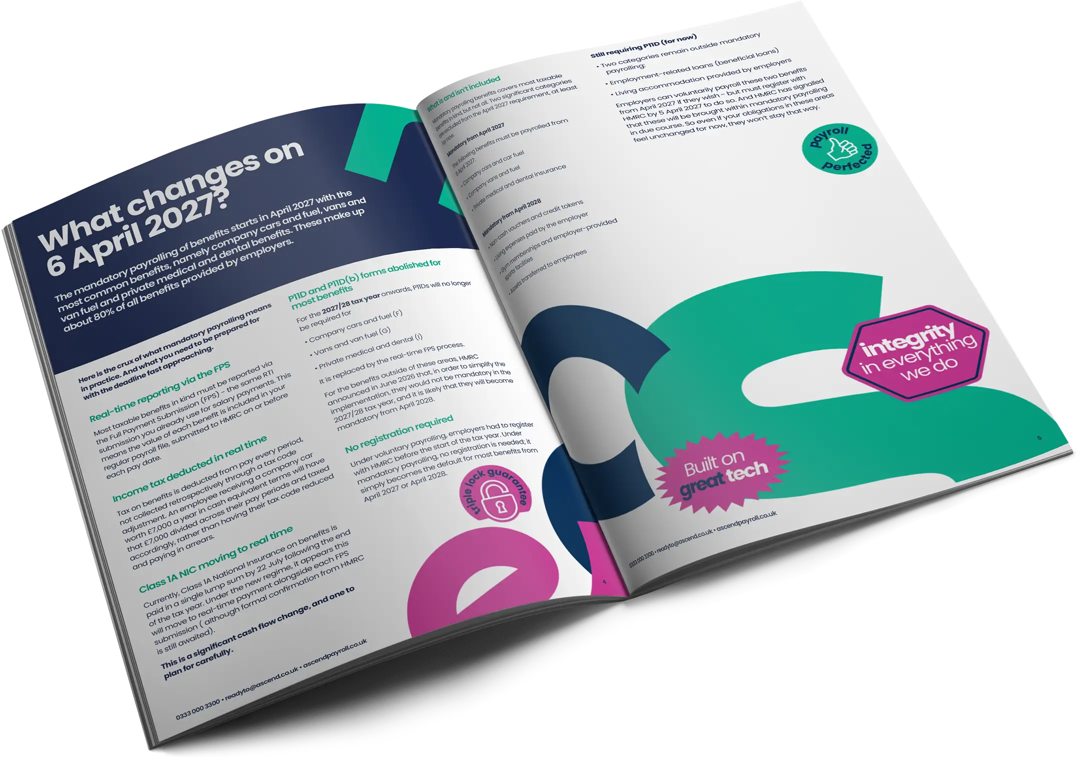 Ascend Payroll Payrolling benefits in kind guide inner spread