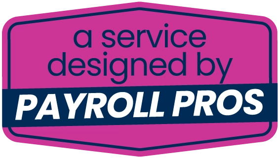 "A service designed by Payroll Pros" - Badge