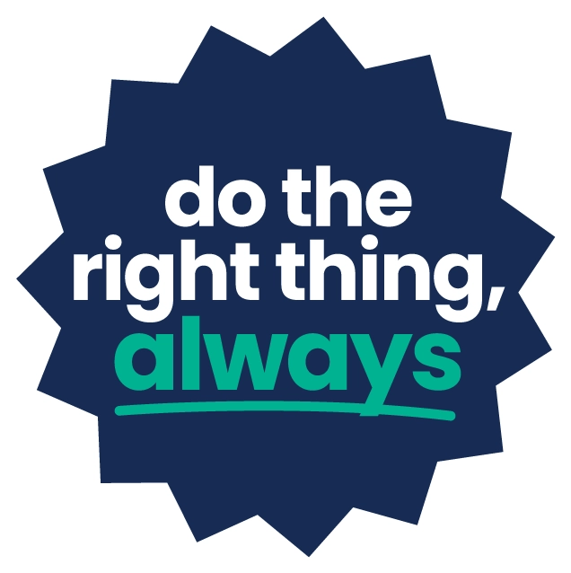 "Do the right thing always" - badge